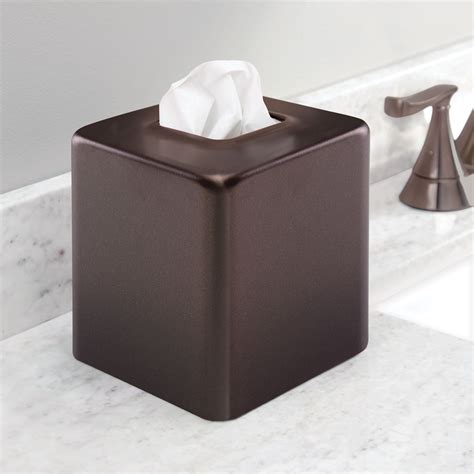 mdesign modern square metal paper facial tissue box cover holder|square tissue box cover.